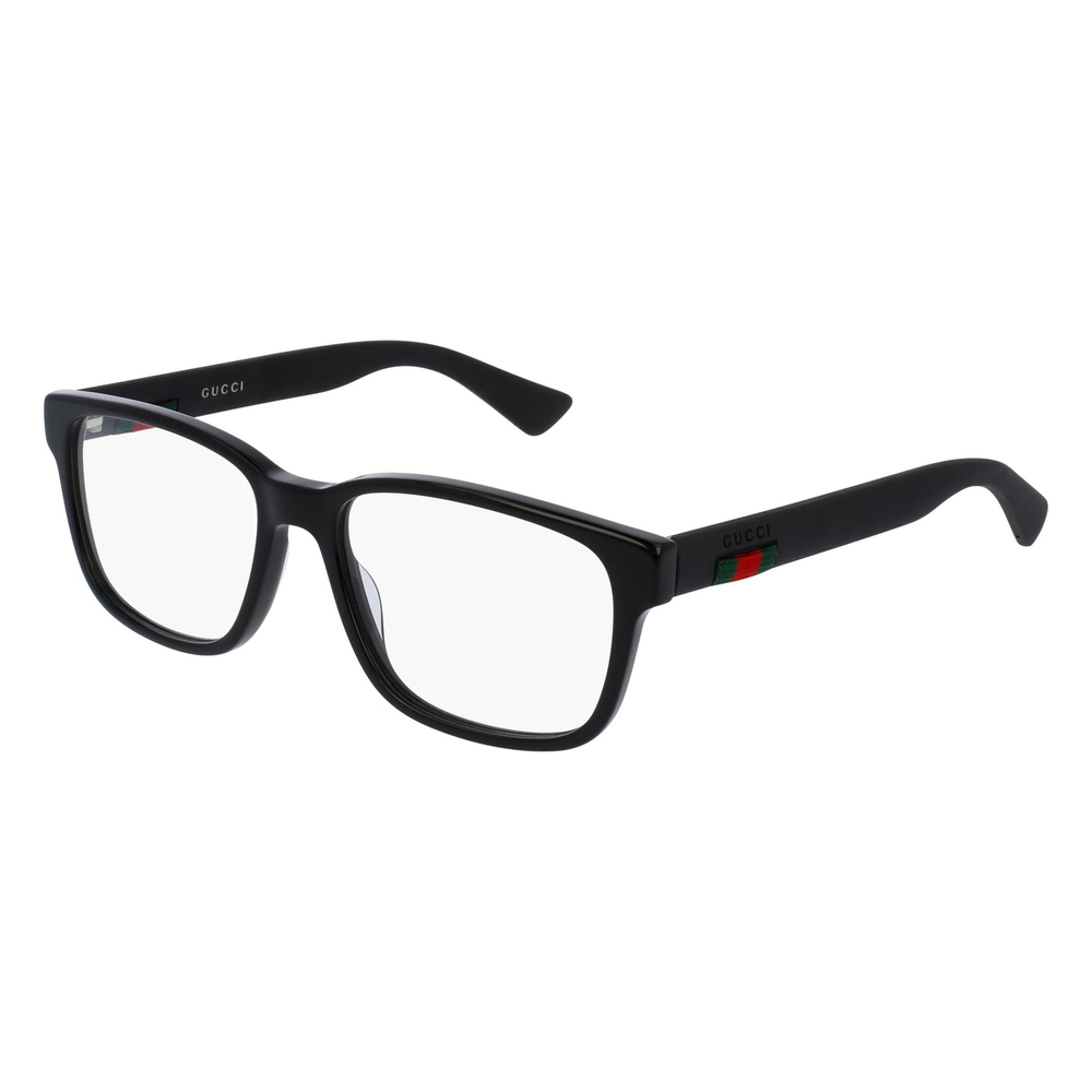 Gucci Gg0011o Eyeglasses Black Acetate Rectangle